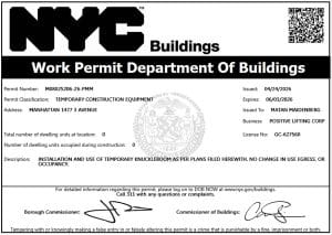 NYC DOB PMM Permit Requirements for Knuckle Boom Cranes (Articulating Boom Cranes) NYC DOB PMM Permit Requirements for Knuckle Boom Cranes (Articulating Boom Cranes)